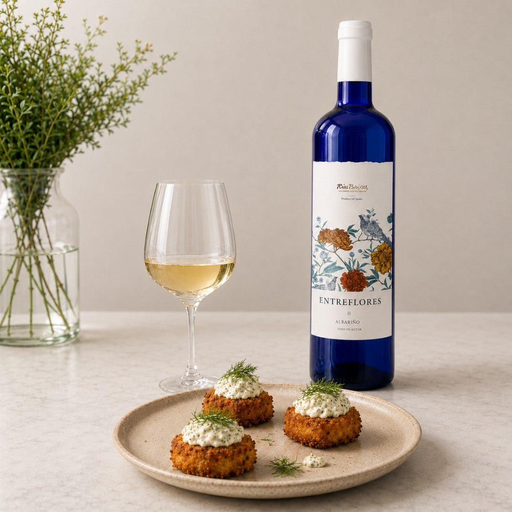 Cornish Crab & Dill Hashbrown with Entreflores Albariño Pairing Box