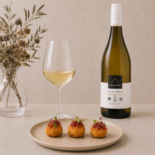 Rarebit Croquette & Chilli Jam with Nepenthe Chardonnay Pairing Box