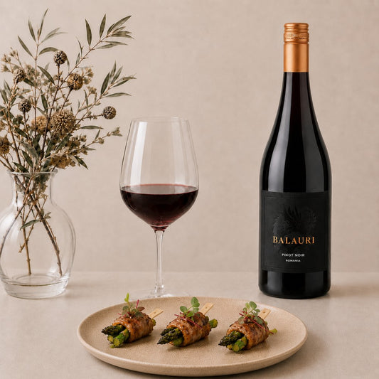 Asparagus & Pancetta with Balauri Pinot Noir Pairing Box