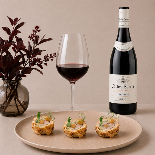 Apple & Pear Sausage Roll with Carlos Serres Organic Tempranillo Pairing Box